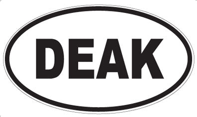 DEAK - Oval Sticker