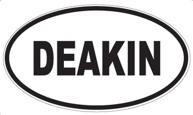 DEAKIN - Oval Sticker
