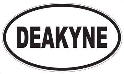 DEAKYNE - Oval Sticker