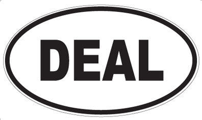 DEAL - Oval Sticker