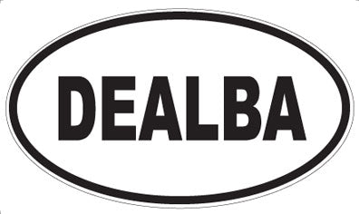 DEALBA - Oval Sticker
