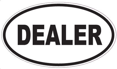 DEALER - Oval Sticker