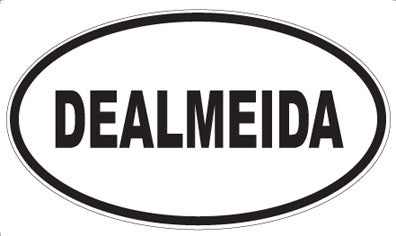 DEALMEIDA - Oval Sticker