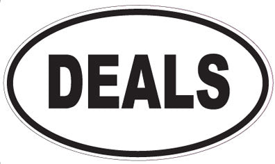 DEALS - Oval Sticker