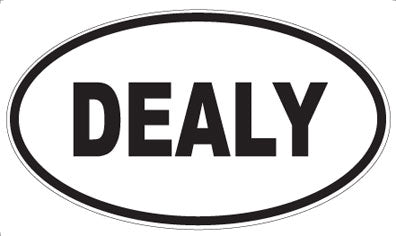 DEALY - Oval Sticker