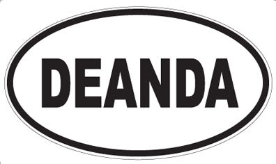 DEANDA - Oval Sticker