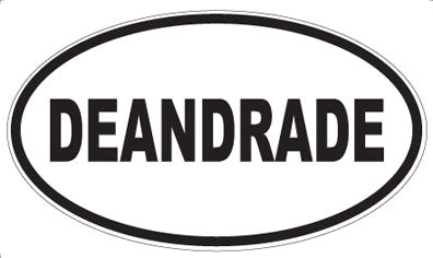 DEANDRADE - Oval Sticker