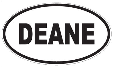 DEANE - Oval Sticker