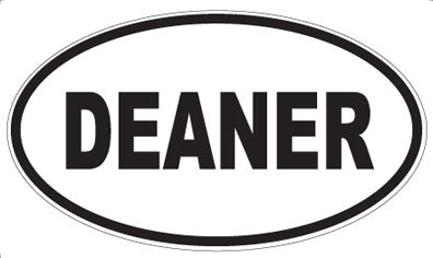 DEANER - Oval Sticker