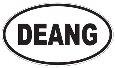 DEANG - Oval Sticker