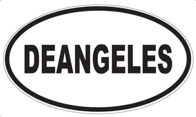 DEANGELES - Oval Sticker
