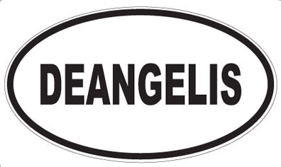 DEANGELIS - Oval Sticker