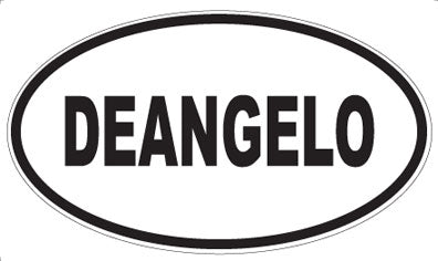 DEANGELO - Oval Sticker