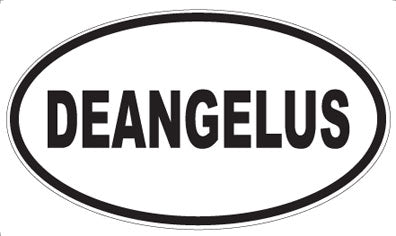 DEANGELUS - Oval Sticker