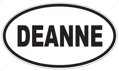DEANNE - Oval Sticker