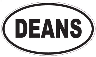 DEANS - Oval Magnet