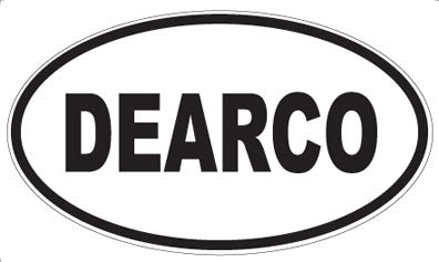 DEARCO - Oval Sticker