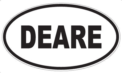 DEARE - Oval Sticker