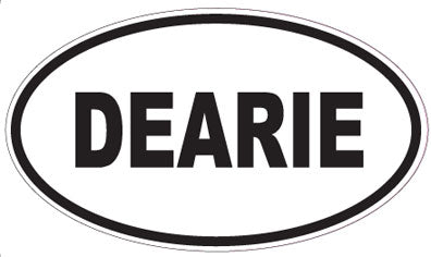 DEARIE - Oval Sticker