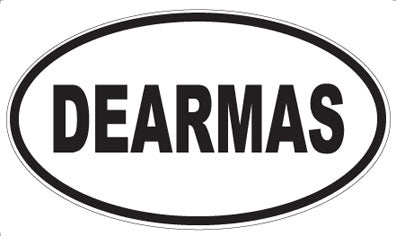 DEARMAS - Oval Sticker