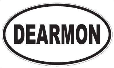 DEARMON - Oval Sticker