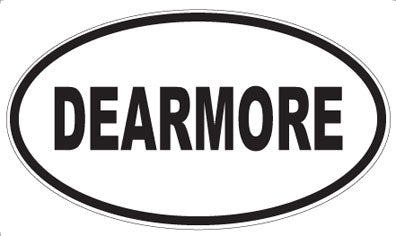 DEARMORE - Oval Sticker