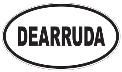 DEARRUDA - Oval Sticker