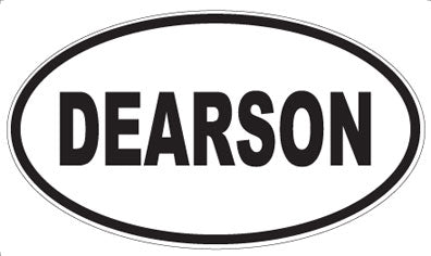 DEARSON - Oval Sticker