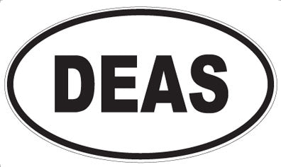DEAS - Oval Sticker