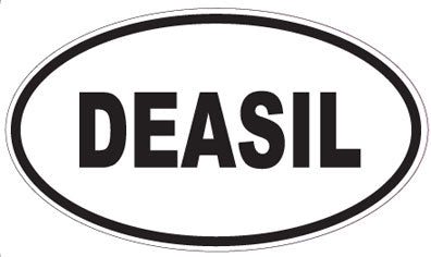 DEASIL - Oval Sticker