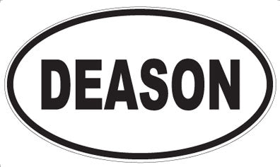DEASON - Oval Magnet