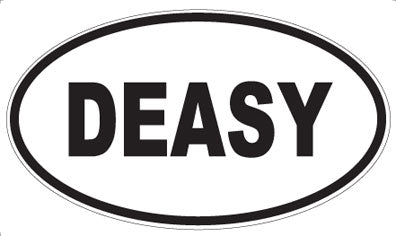 DEASY - Oval Sticker