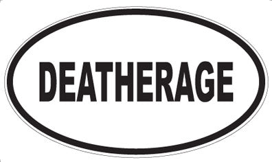 DEATHERAGE - Oval Sticker