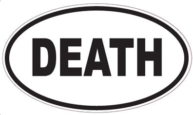 DEATH - Oval Magnet