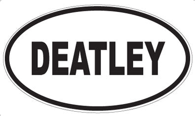 DEATLEY - Oval Sticker