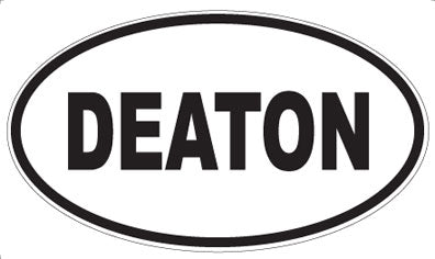 DEATON - Oval Sticker
