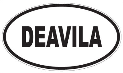 DEAVILA - Oval Sticker
