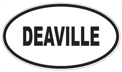 DEAVILLE - Oval Sticker