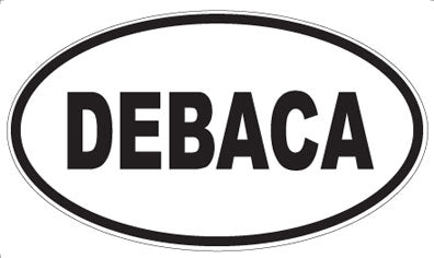 DEBACA - Oval Sticker