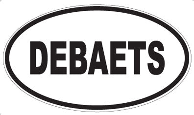 DEBAETS - Oval Sticker
