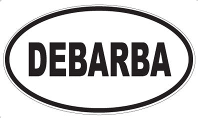 DEBARBA - Oval Sticker