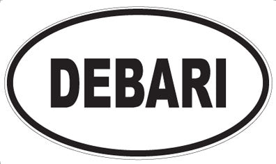 DEBARI - Oval Sticker