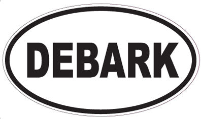 DEBARK - Oval Sticker