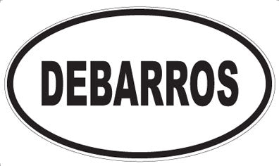 DEBARROS - Oval Sticker