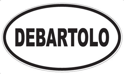 DEBARTOLO - Oval Sticker