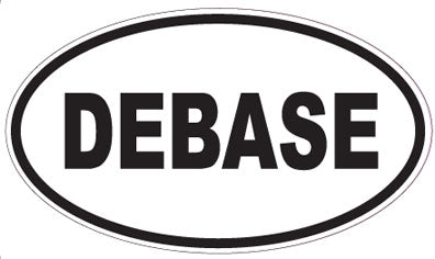DEBASE - Oval Sticker