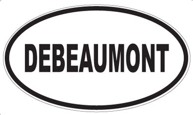 DEBEAUMONT - Oval Sticker