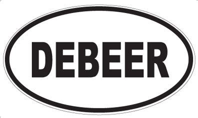 DEBEER - Oval Sticker
