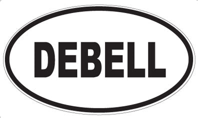 DEBELL - Oval Sticker