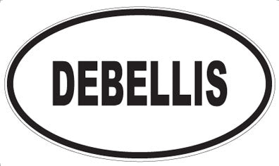 DEBELLIS - Oval Sticker